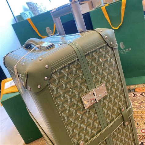 goyard travel suitcase